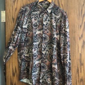 Zara men’s button down pattern shirt. Size XL